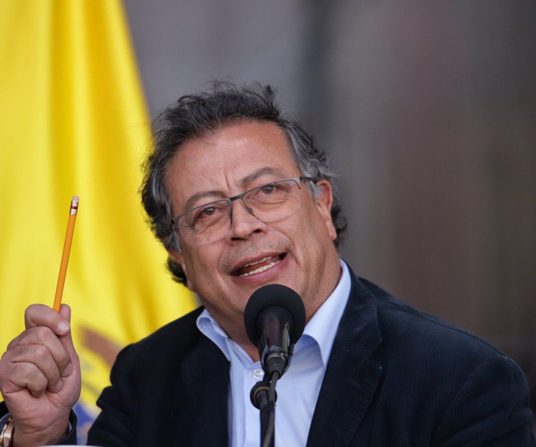 El presidente Gustavo Petro