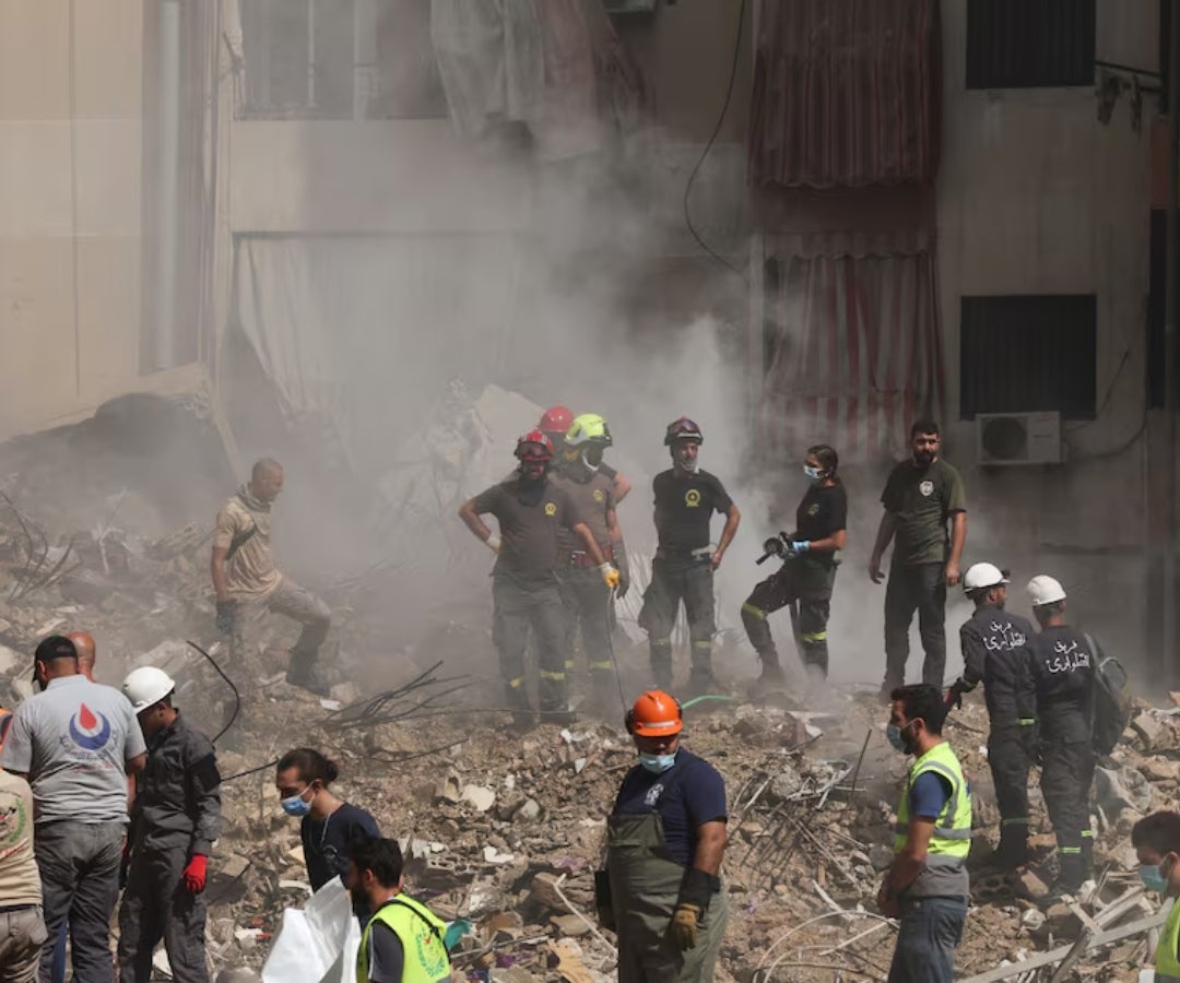 Ataque israelí en Beirut.