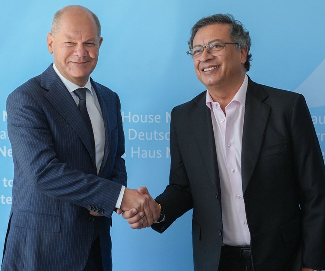 Olaf Scholz y Gustavo Petro