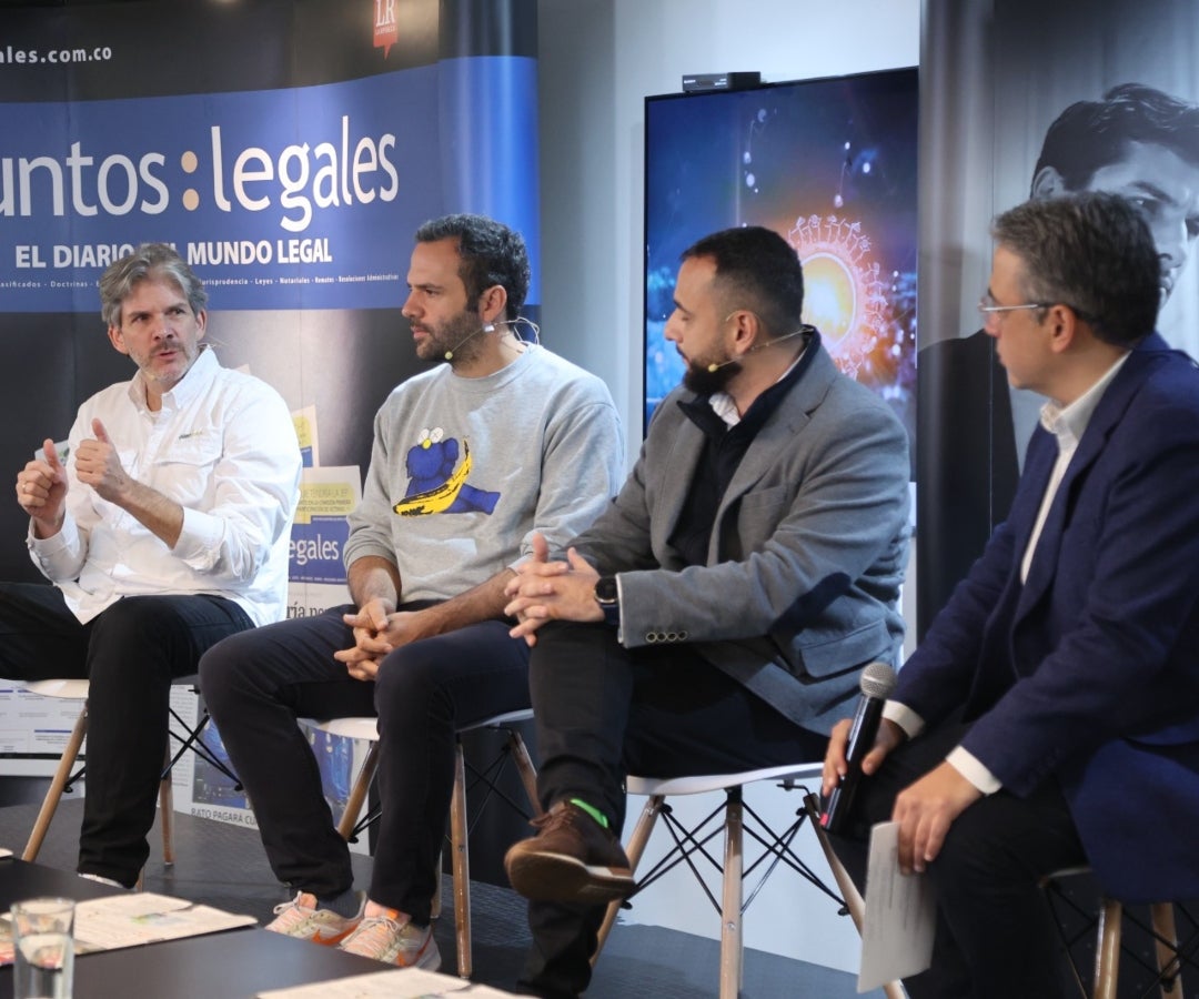 Boris Wullner, CEO Green Coffee; Pablo Vélez, cofundador Home Burger; Carlos Andrés Londoño, gerente general Jardin Exotics SAS; y Nicolás Llano, CEO Tulia Digital.