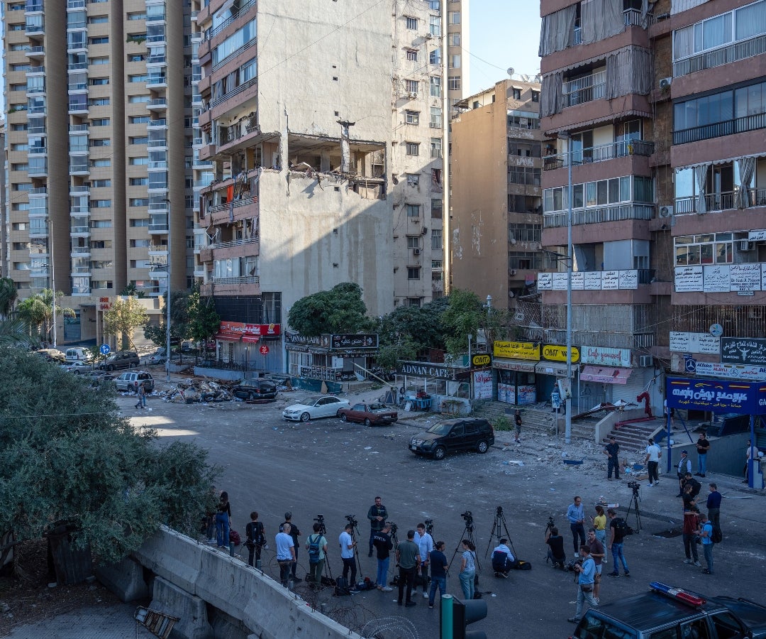 Bombardeo israelí en Beirut