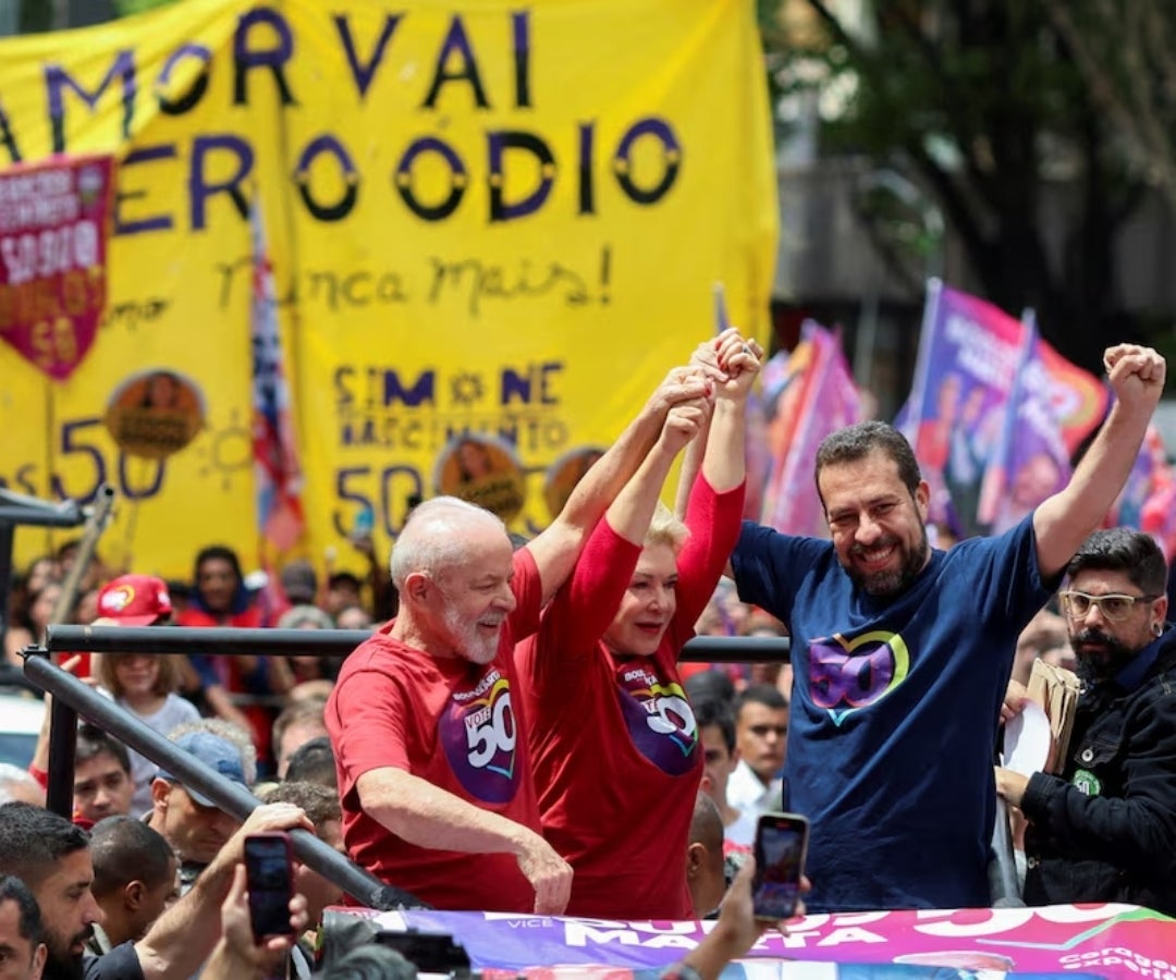 El candidato a la alcaldía de Sao Paulo, Guilherme Boulos