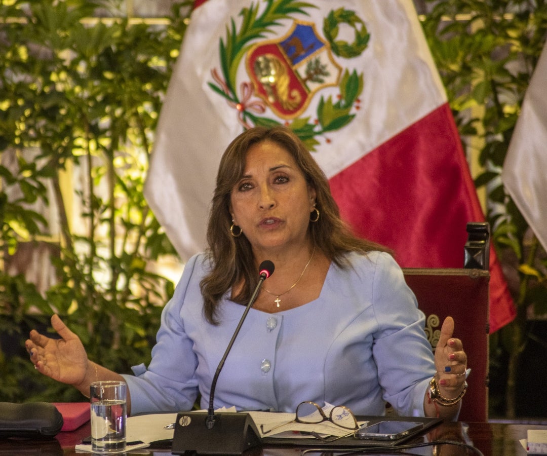 Dina Boluarte, presidenta de Perú