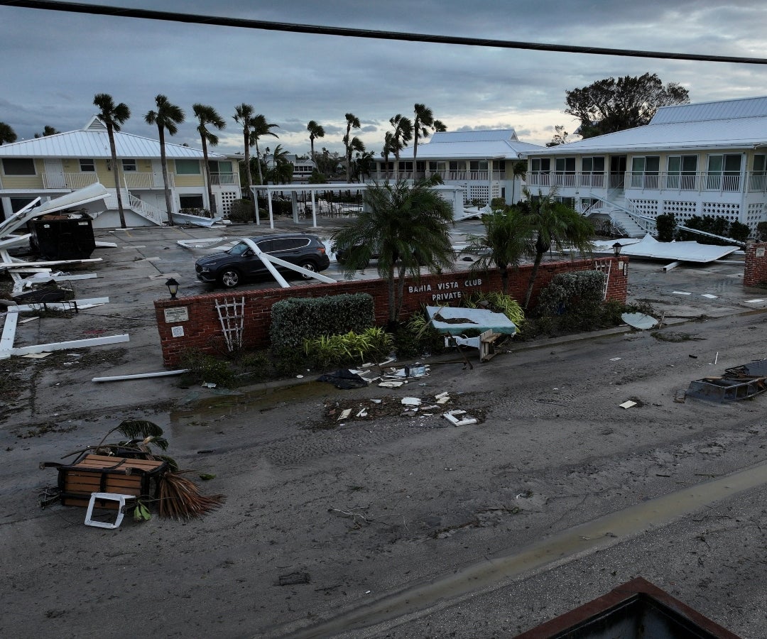 Consecuencias del paso del huracán Milton por la Florida