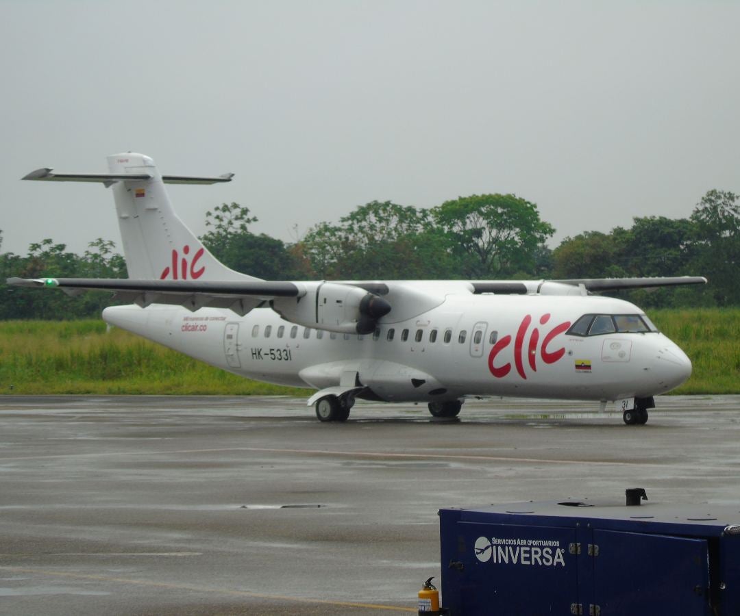 Avión de la aerolínea de Clic