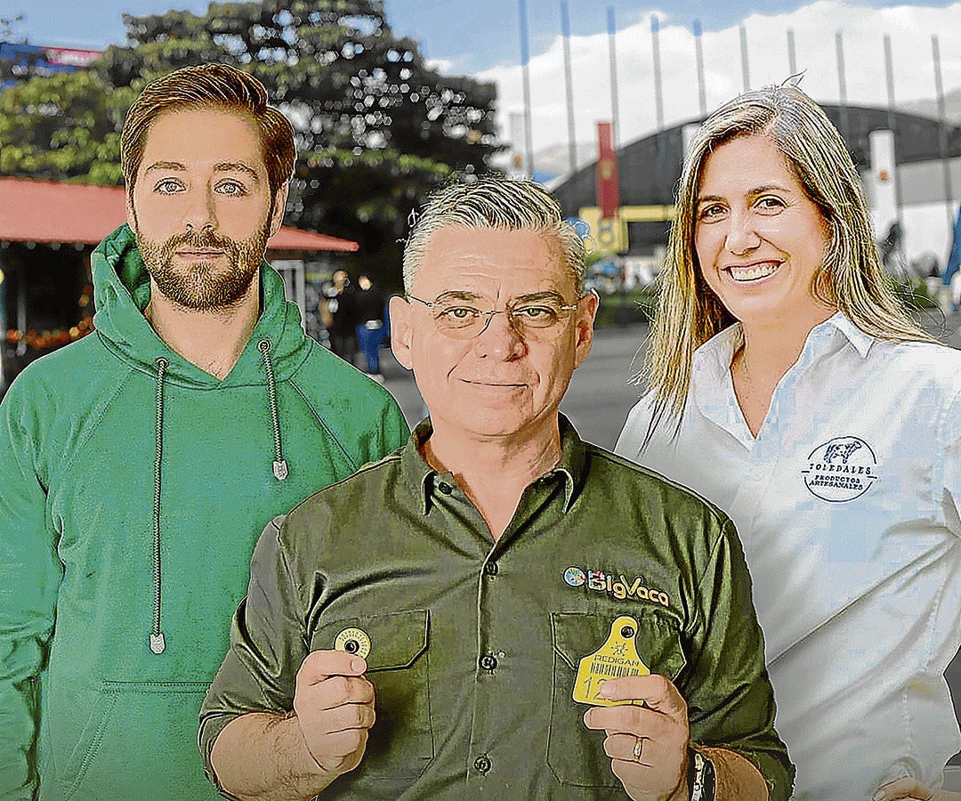 Nicolás Farah, de Paramo Snacks; José Carlos Sánchez, de Redigan y Lina Escobar, de Toledales