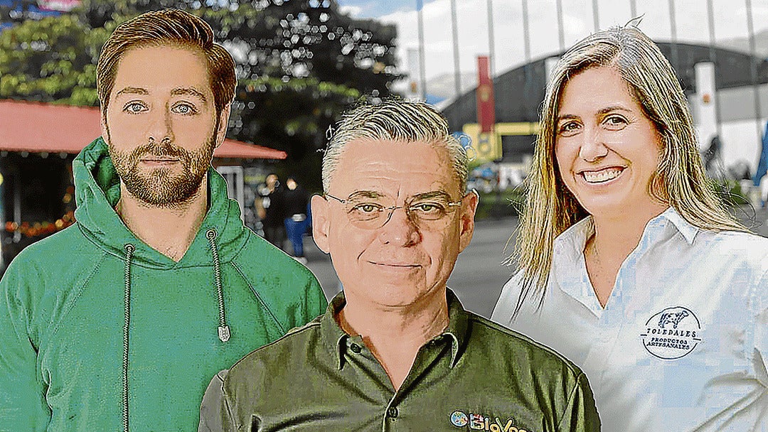 Nicolás Farah, de Paramo Snacks; José Carlos Sánchez, de Redigan y Lina Escobar, de Toledales