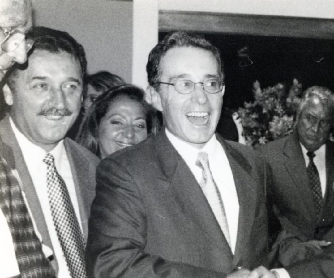 Óscar Darío Pérez y Álvaro Uribe