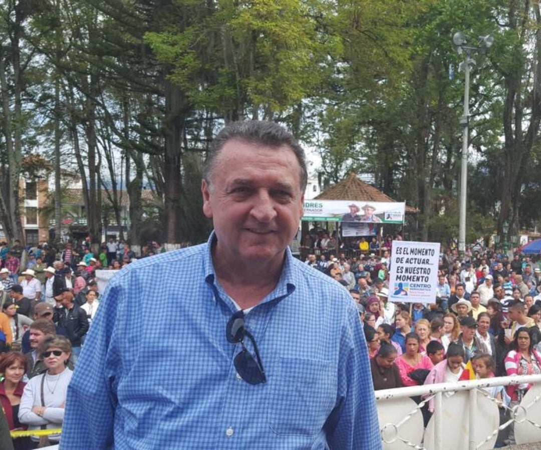 Óscar Darío Pérez en campaña en 2014