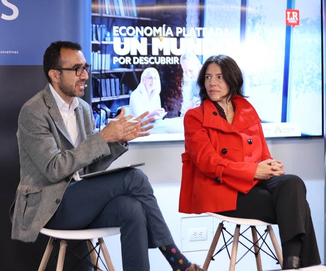 William García Machado, líder de Seguridad Económica en Fundación Saldarriaga-Concha y María Claudia Santos, coordinadora en la Fundación Sesana participaron en el conversatorio.