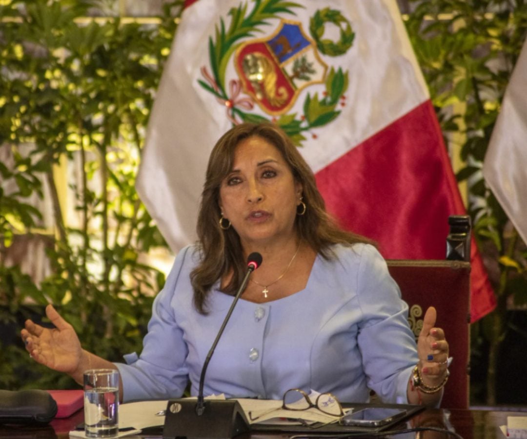 Dina Boluarte, presidenta de Perú