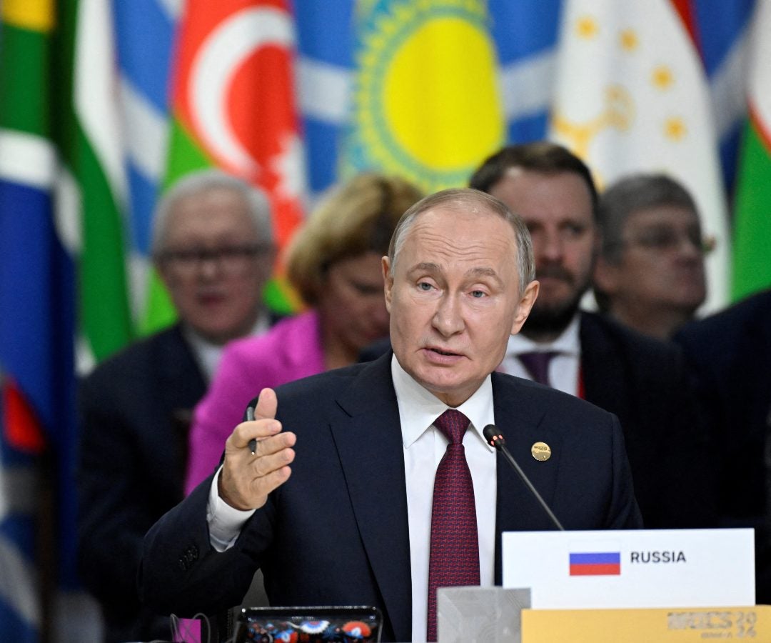 Vladímir Putin en la cumbre de los Brics