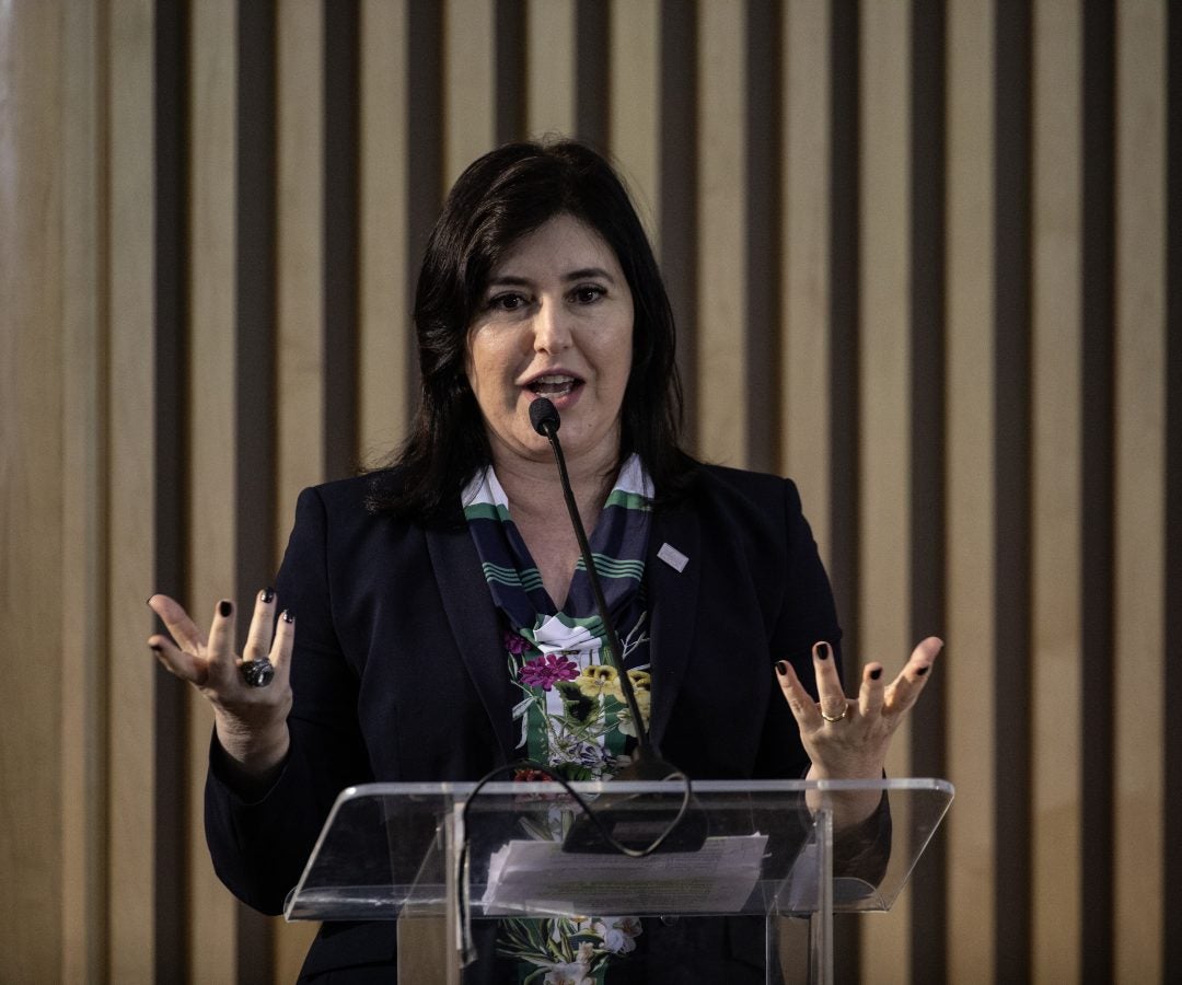 Simone Tebet, la ministra de Planificación de Brasil