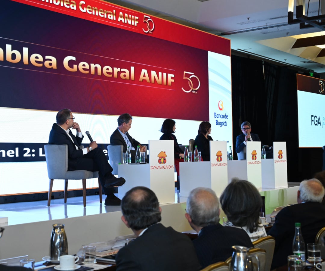 Vista general del panel "La visión de los empresarios" en el aniversario 50 de Anif