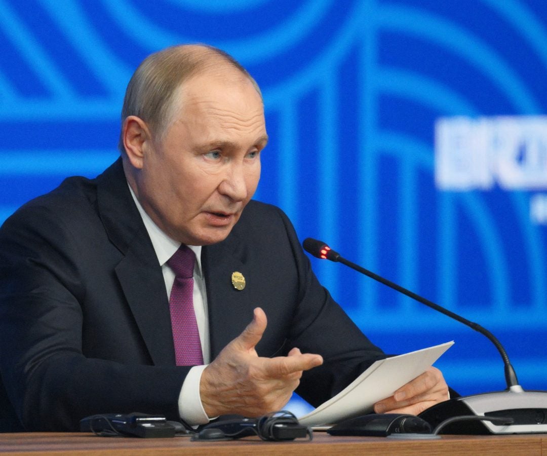 Vladímir Putin, presidente de Rusia en la cumbre de los Brics