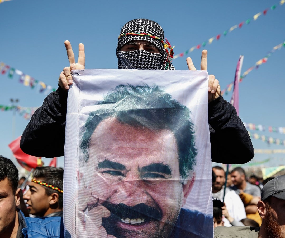 Abdullah Ocalan, el líder del separatista Partido de los Trabajadores del Kurdistán