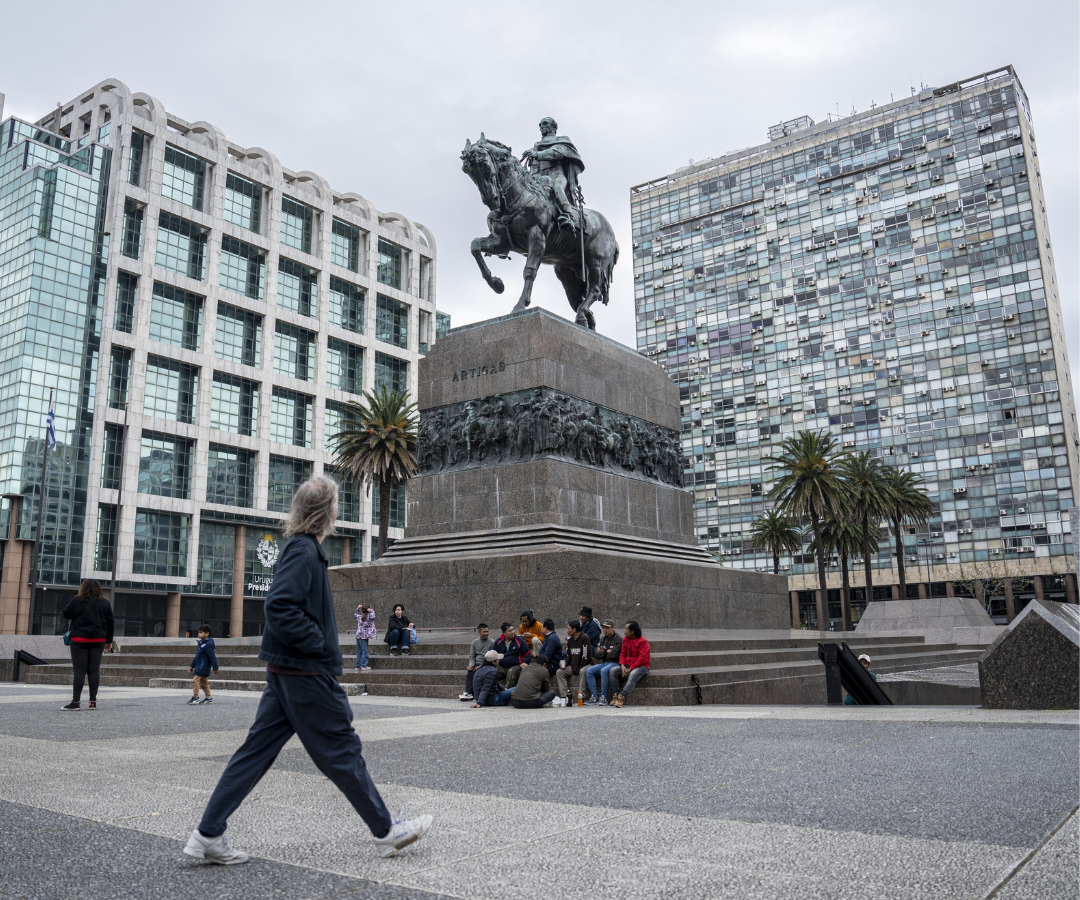 Plaza de la Independencia en Montevideo