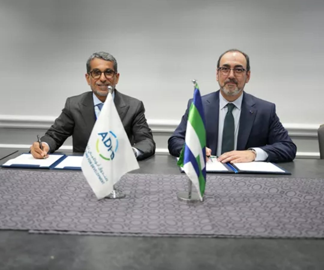 Sergio Díaz-Granados, presidente ejecutivo de CAF y Abdulhamid Alkhalifa, presidente del Fondo Opep.