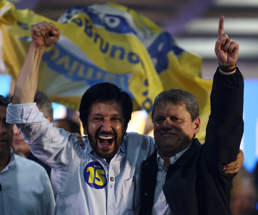 Ricardo Nunes celebra su reelección a la alcaldía de Sao Paulo