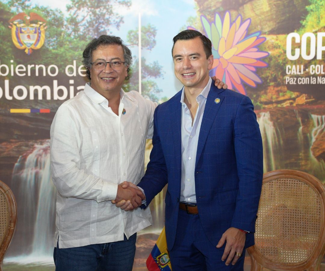 Gustavo Petro se reunió con Daniel Noboa