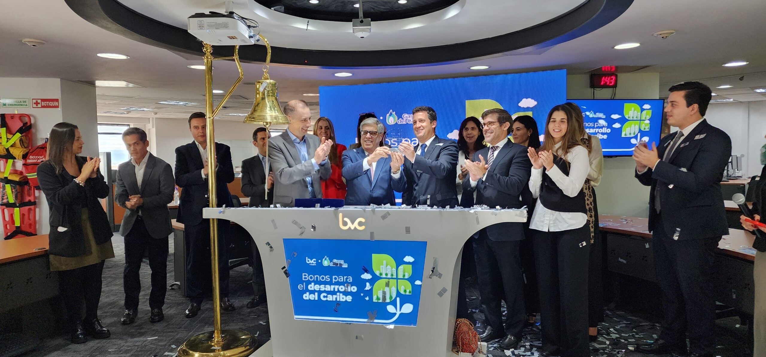 Toque de campana de Gases del Caribe en la BVC