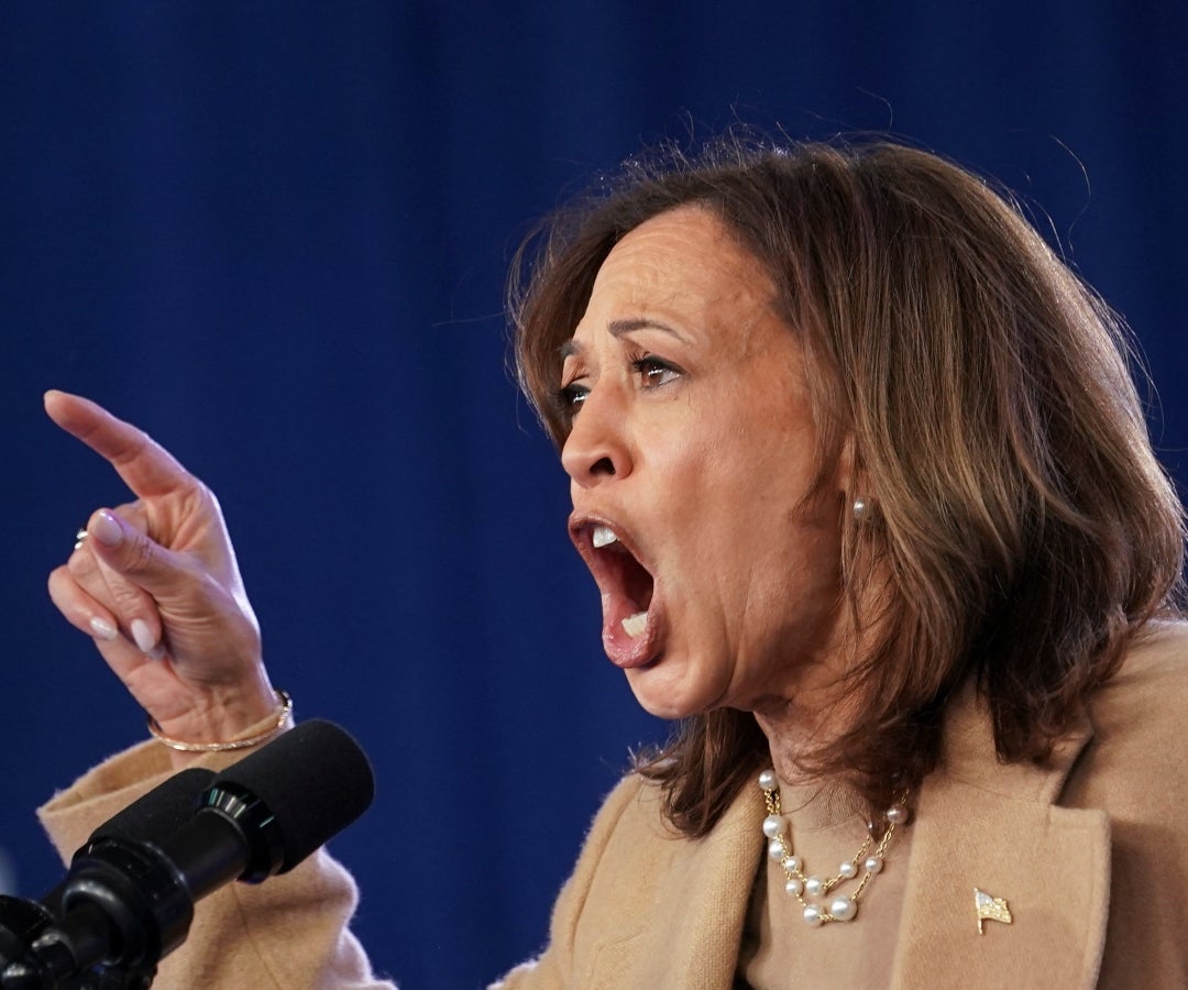 La candidata demócrata Kamala Harris