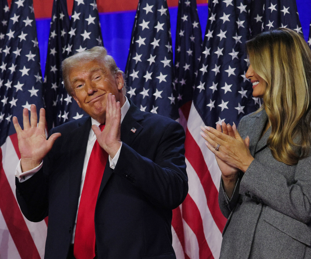 Donald Trump el día de su victoria