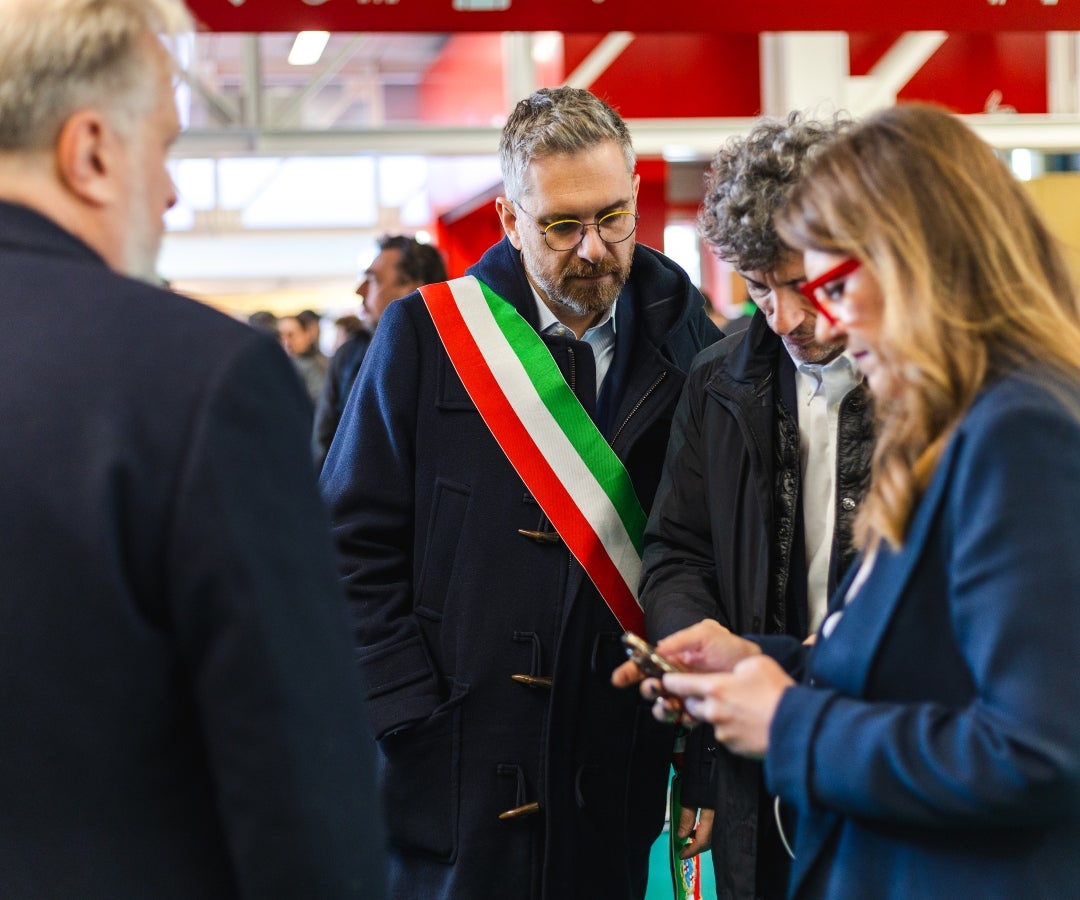 Matteo Lepore, alcalde de Bolonia, en la feria Eima 2024