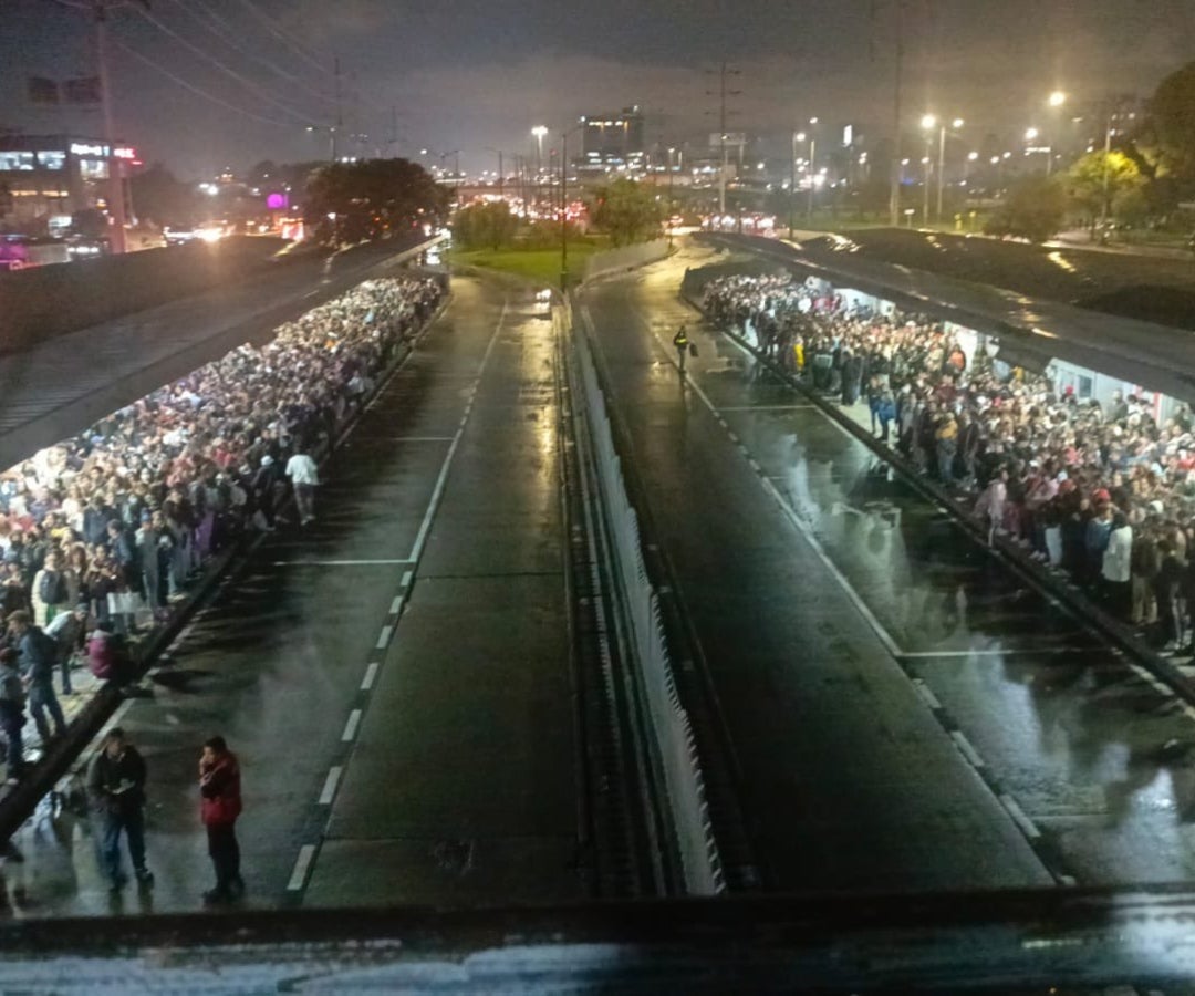 No hay servicio de Transmilenio en el Portal del Norte