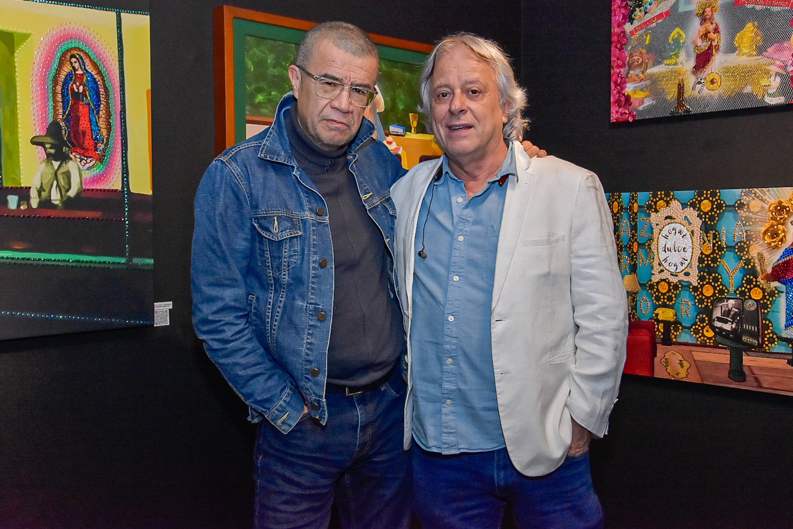 Dago García, productor y cineasta; y Mauricio Navas, libretista y director de televisión.