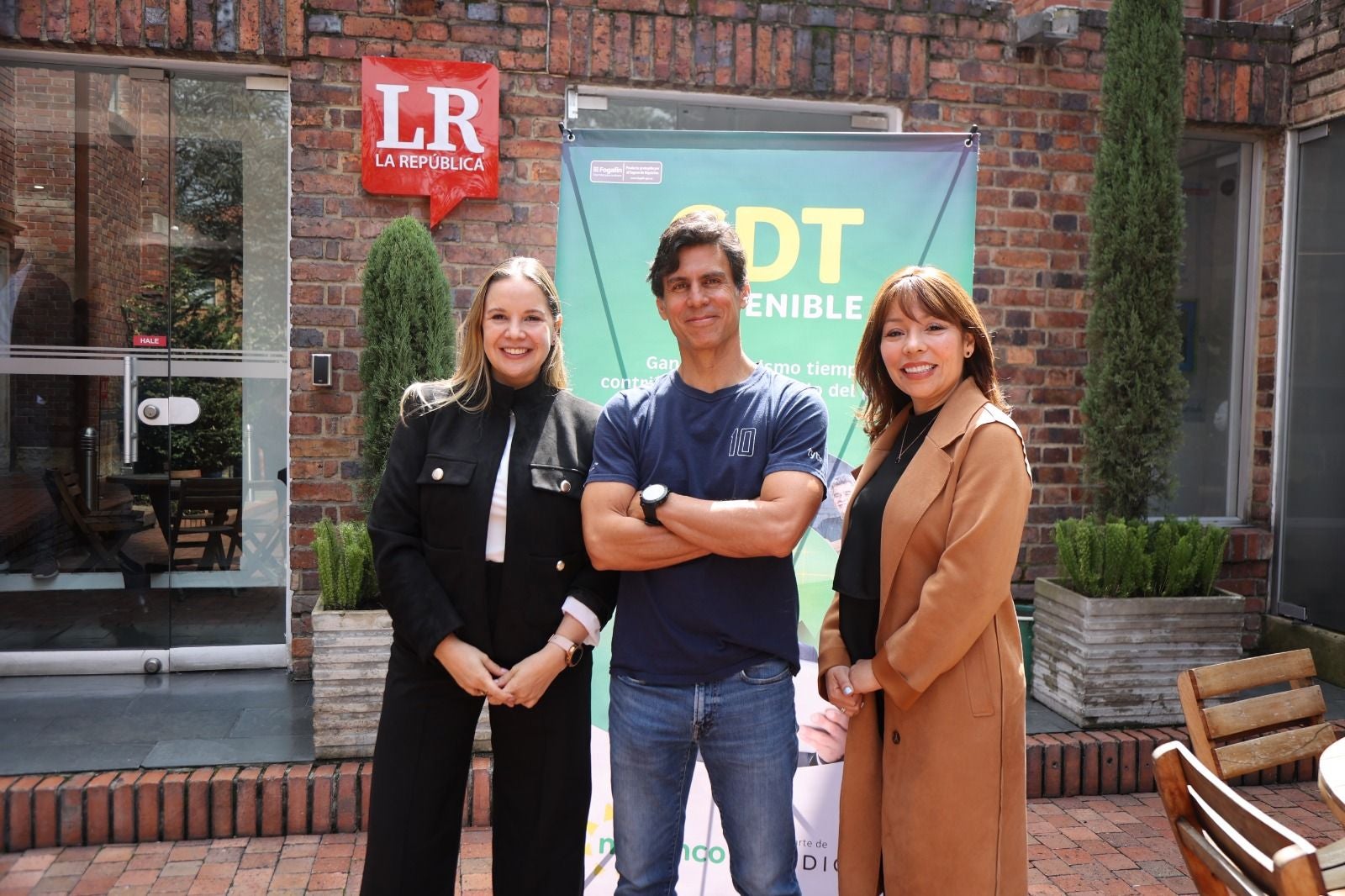 Catalina Morales, gerente de Sostenibilidad de Credicorp; Felipe García, CEO de Tyba; y Rocío del Pilar Vargas, gerente Nacional de Captaciones de Mibanco Colombia.