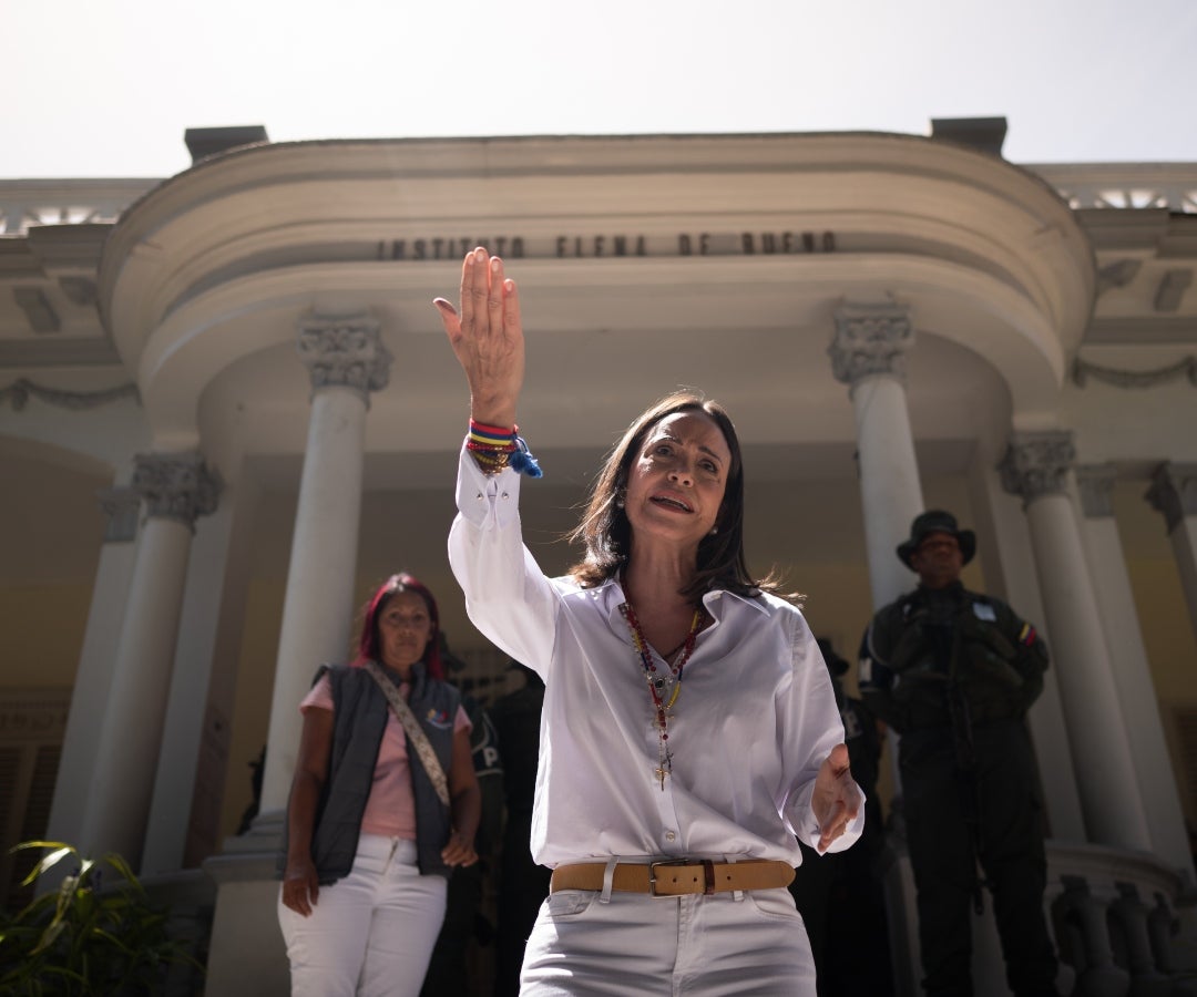 La líder opositora venezolana, María Corina Machado