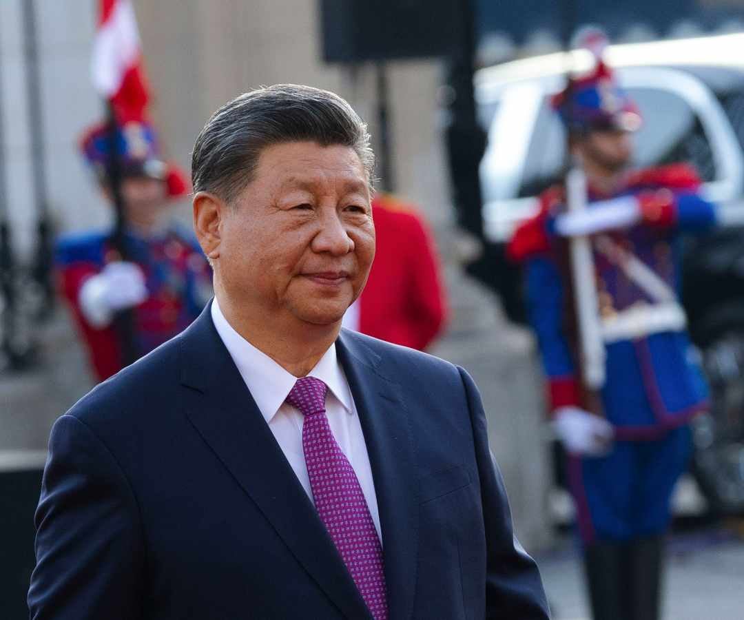 Xi Jinping en el Palacio de Gobierno de Lima