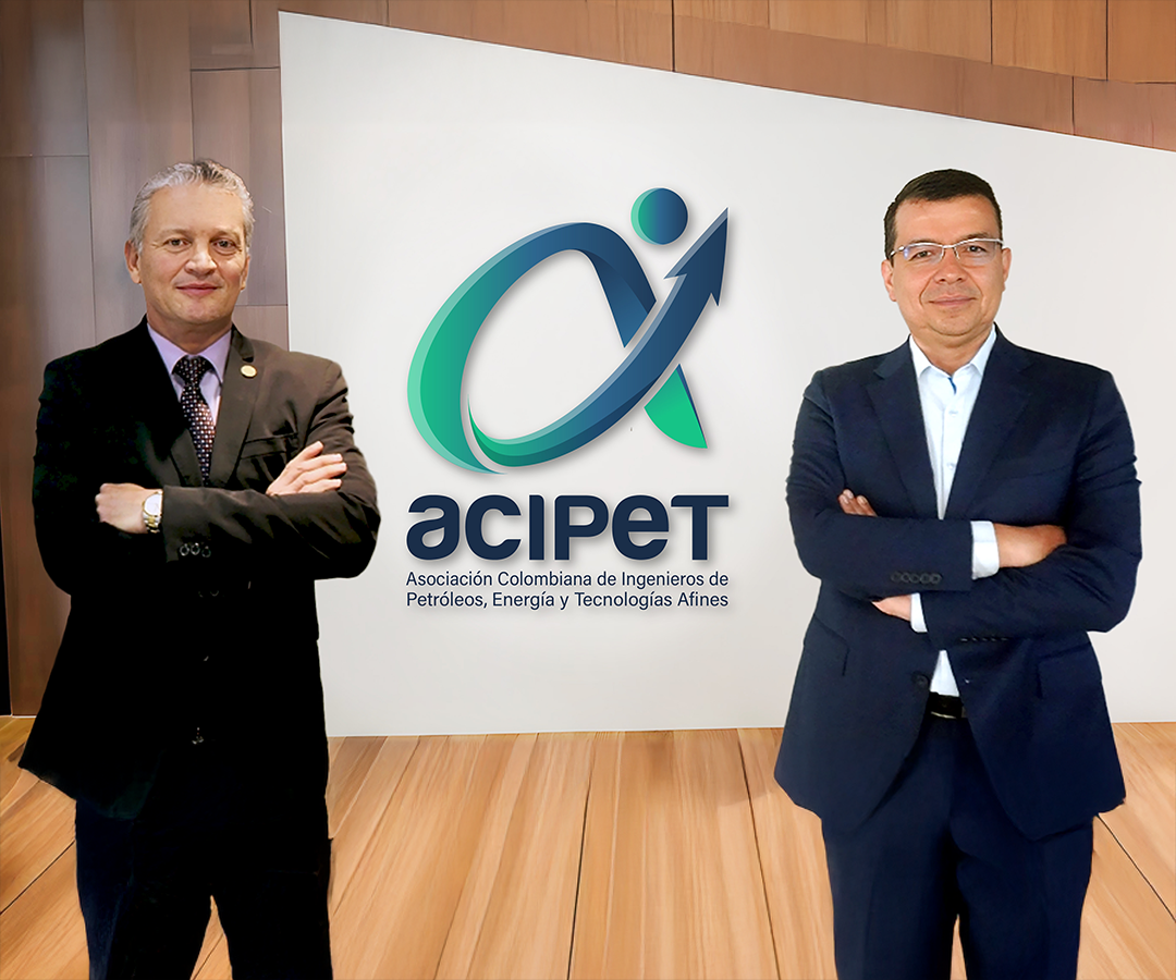 Carlos A. Leal, presidente Junta Directiva de Acipet; y Oscar Ferney Rincón, director ejecutivo de Acipet.