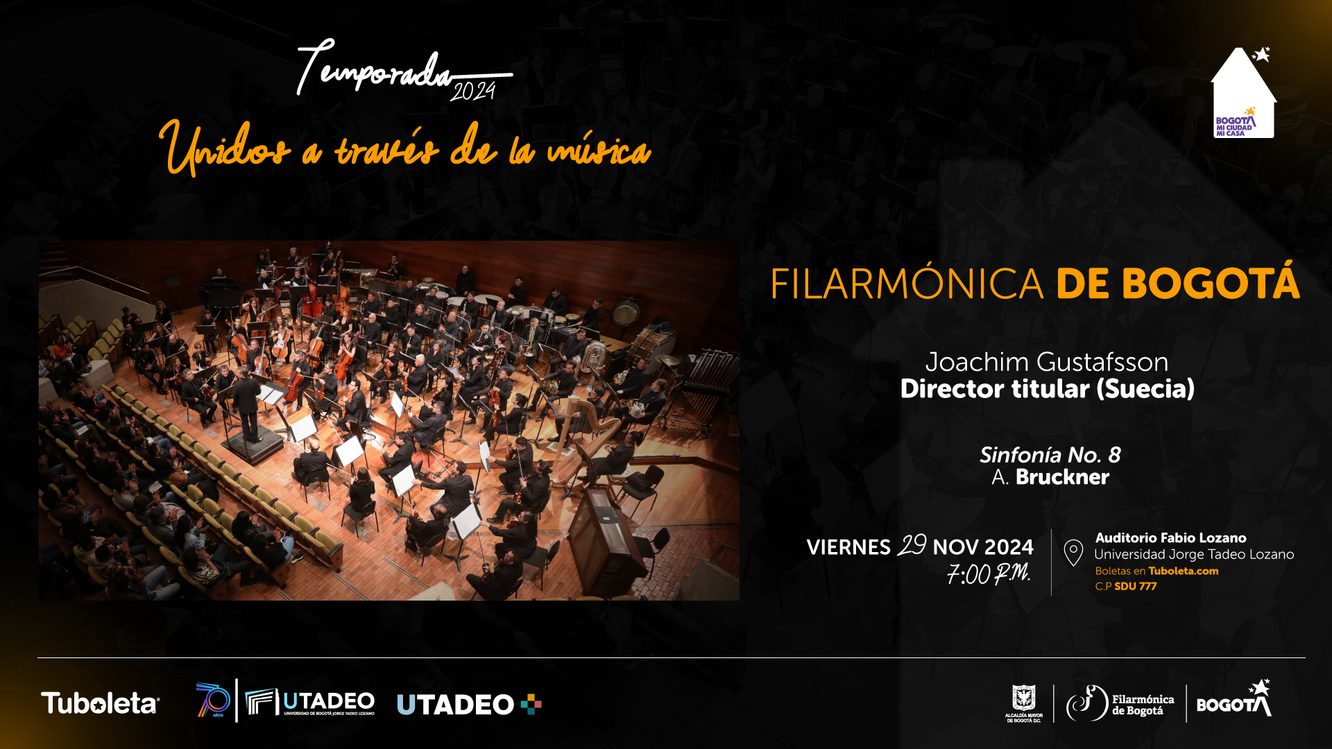 La ‘Octava’ de Bruckner cerrará la temporada filarmónica 2024