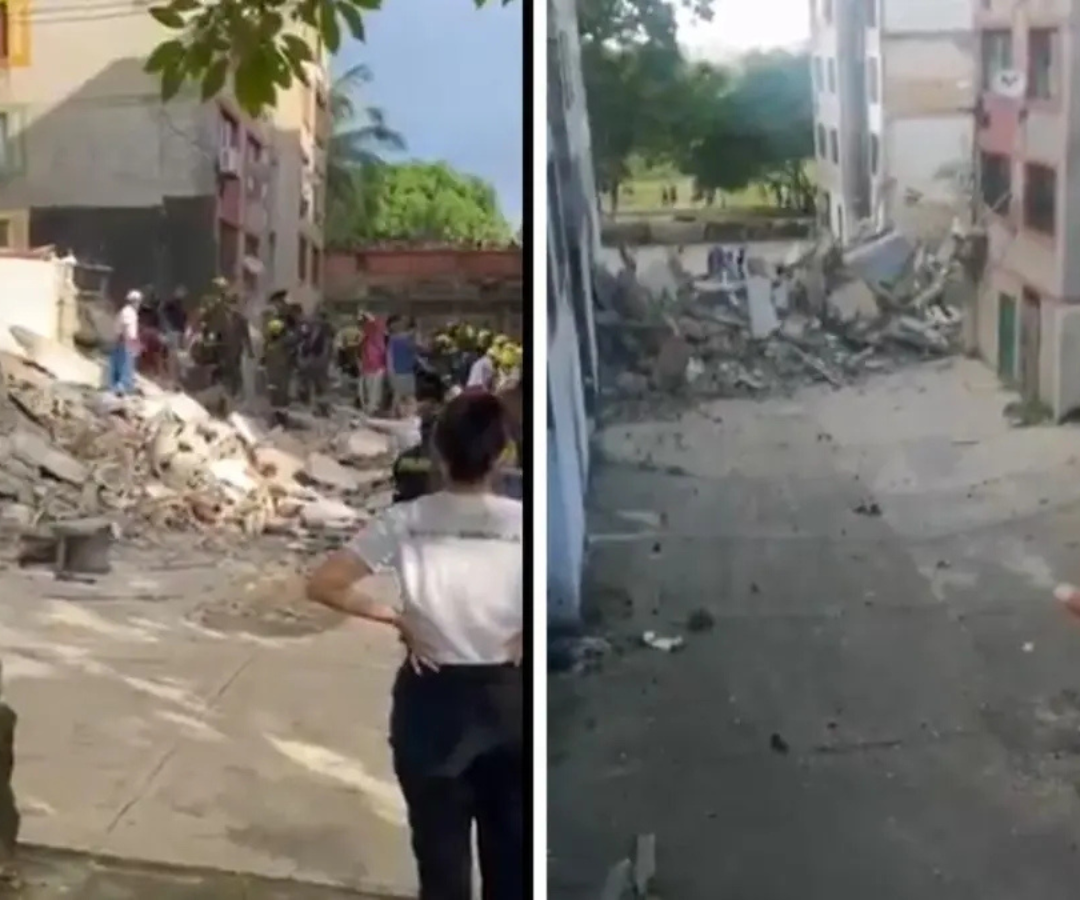 Derrumbe de edificio en Barranquilla