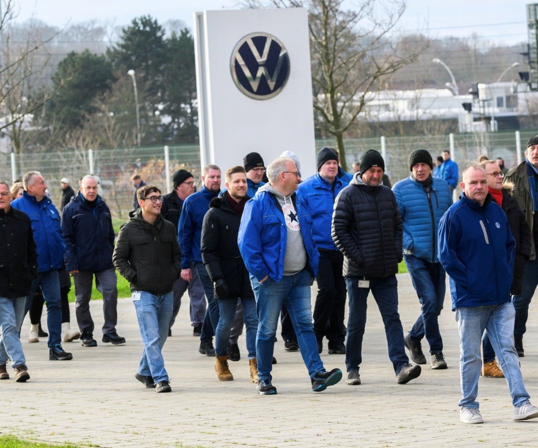 Trabajadores de Volkswagen se van a huelga en Alemania