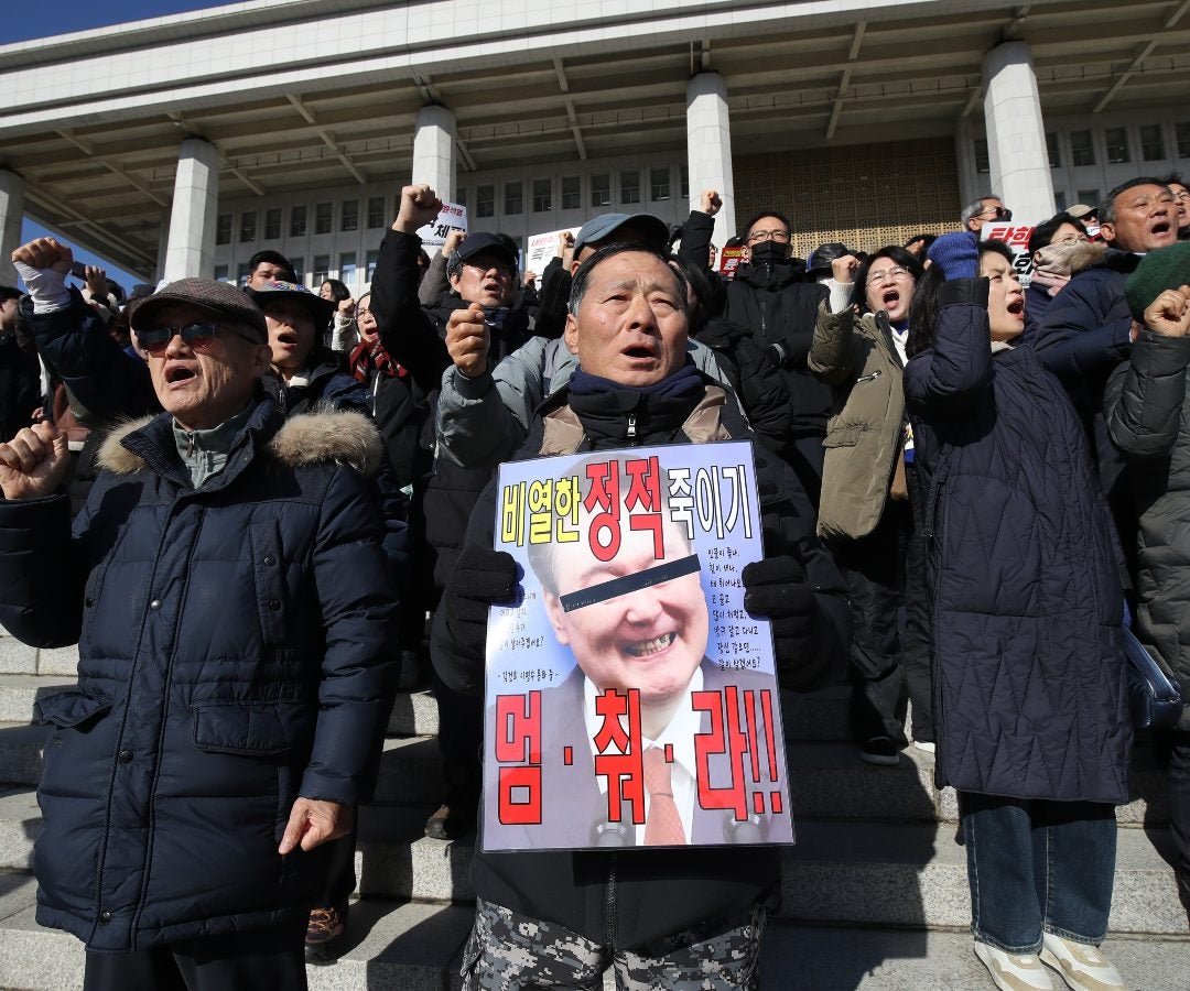 Manifestación contra el presidente de Corea del Sur, Yoon Suk Yeol