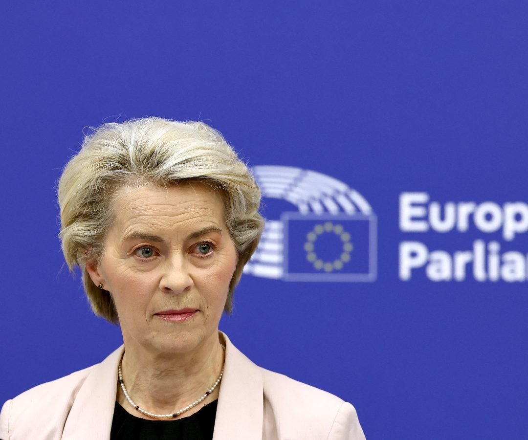 La presidenta de la Comisión Europea, Ursula von der Leyen