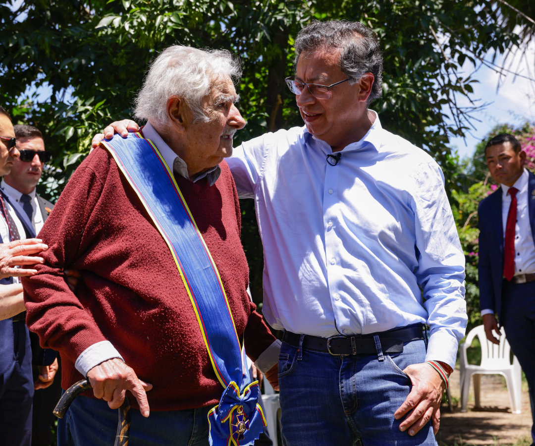 Pepe Mujica y Gustavo Petro