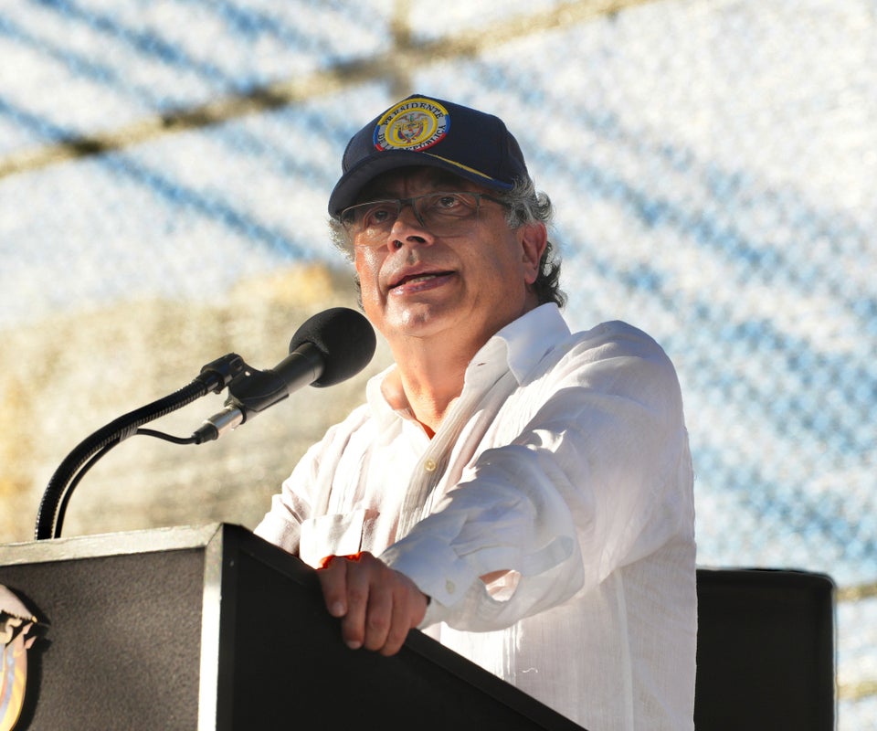 El presidente Gustavo Petro en un discurso oficial