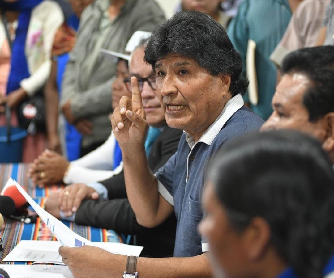 Evo Morales, ex presidente de Bolivia