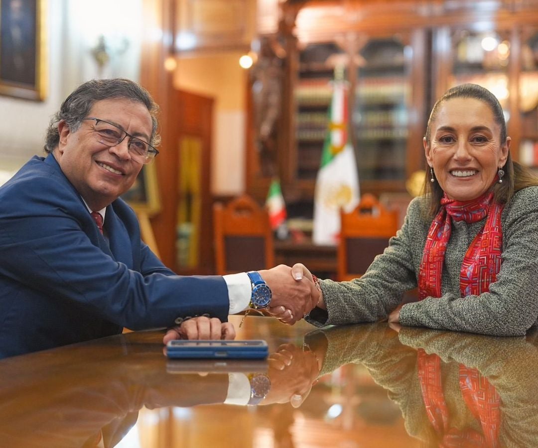 Gustavo Petro y Claudia Sheinbaum