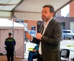 El alcalde de Bogotá, Carlos Fernando Galán El alcalde de Bogotá, Carlos Fernando Galán