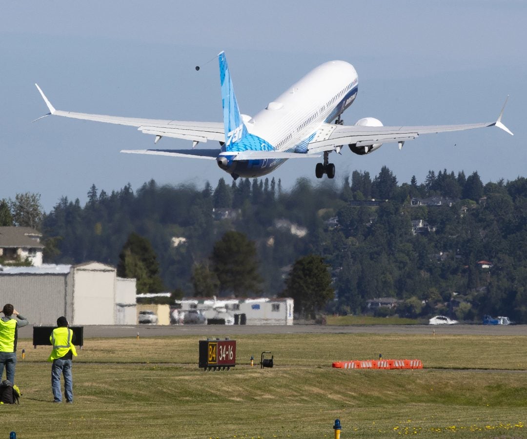 Despegue de un Boeing 737 MAX