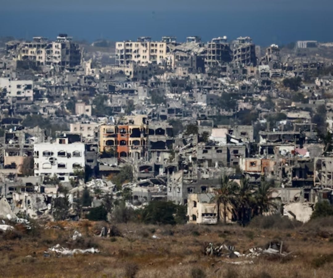 Edificios destruidos en el norte de Gaza