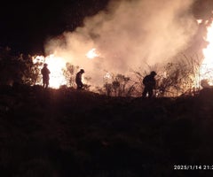 Incendio entre laguna de Chingaza y embalse de Chuza que surte a Bogotá de  agua