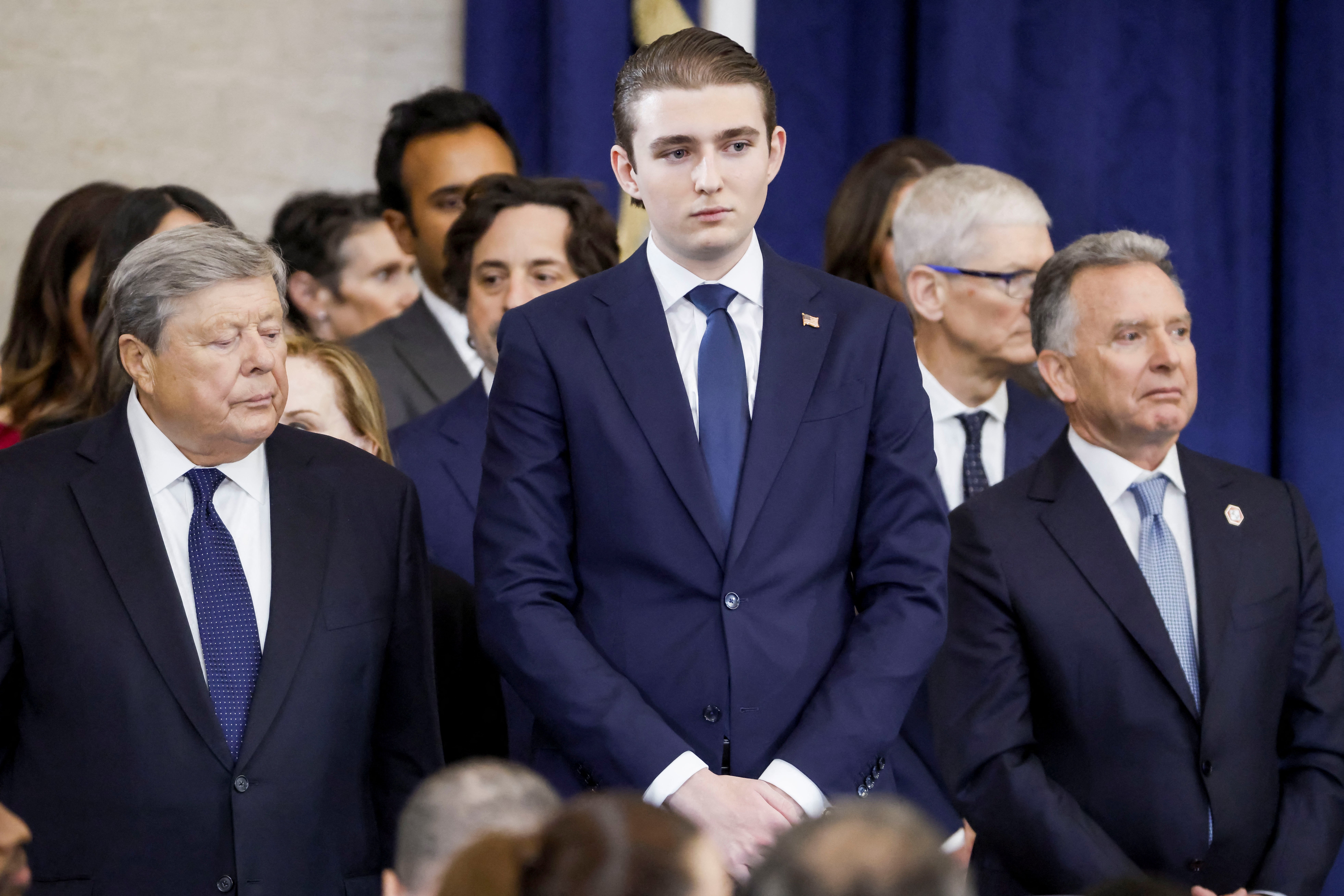 Barron Trump, el hijo del presidente electo de Estados Unidos.