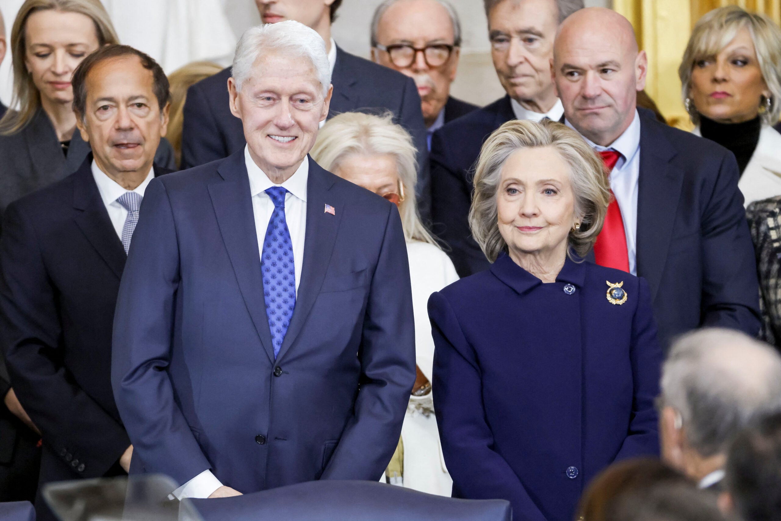 Bill Clinton, el expresidente de EE.UU. y su esposa Hillary Clinton.