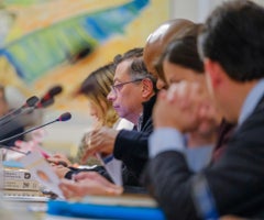 Vista general de un consejo de ministros de Petro